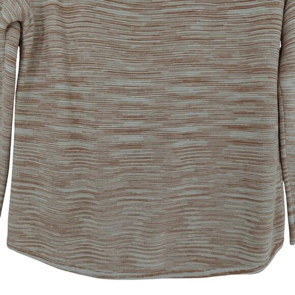 Chico's Size 2 Marled Long Sleeve Tan Sweater - Picture 7 of 10